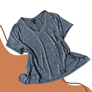 GAP Marled Metallic Oversized V-neck